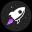 Imagem do logo da exchange descentralizada RocketSwap