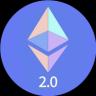 O imagine a logo-ului tokenului cripto ETH 2.0 (eth 2.0)