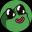 Une image du logo du token crypto Frodo the Virtual Samurai ($frog)