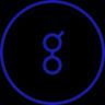 Uma imagem do logotipo do token cripto Golem (glm)