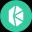 An image of the Kyber Network Crystal (knc) crypto token logo