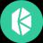 An image of the Kyber Network Crystal (knc) crypto token logo