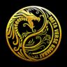 Een afbeelding van het Metaverse Kombat (mvk) cryptotoken-logo