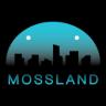 Uma imagem do logotipo do token cripto Mossland (moc)