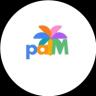 An image of the PaLM AI (palm) crypto token logo