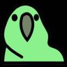 Party Parrot (parry) крипто токен логосунун сүрөтү