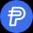 PayPal USD (pyusd) 加密代幣標誌的圖像
