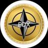 An image of the PDX Coin (pdx) crypto token logo