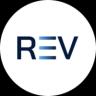 An image of the REV (rev) crypto token logo