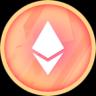 An image of the Rocket Pool ETH (reth) crypto token logo