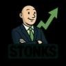 Una imagen del logo del token cripto stonks (stonks)