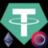 Bridged Tether (Wormhole Ethereum) (usdtet) 加密代幣標誌的圖像