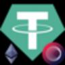 Bridged Tether (Wormhole Ethereum) (usdtet) 加密代幣標誌的圖像