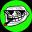 Una imagen del logo del token cripto Troll Face (troll)
