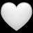 An image of the Whiteheart (white) crypto token logo