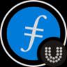 An image of the Wrapped Filecoin (Universal) (ufil) crypto token logo