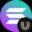 An image of the Wrapped Solana (Universal) (usol) crypto token logo
