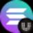 An image of the Wrapped Solana (Universal) (usol) crypto token logo