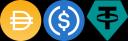 Par de negociação DAI-USDC-USDT